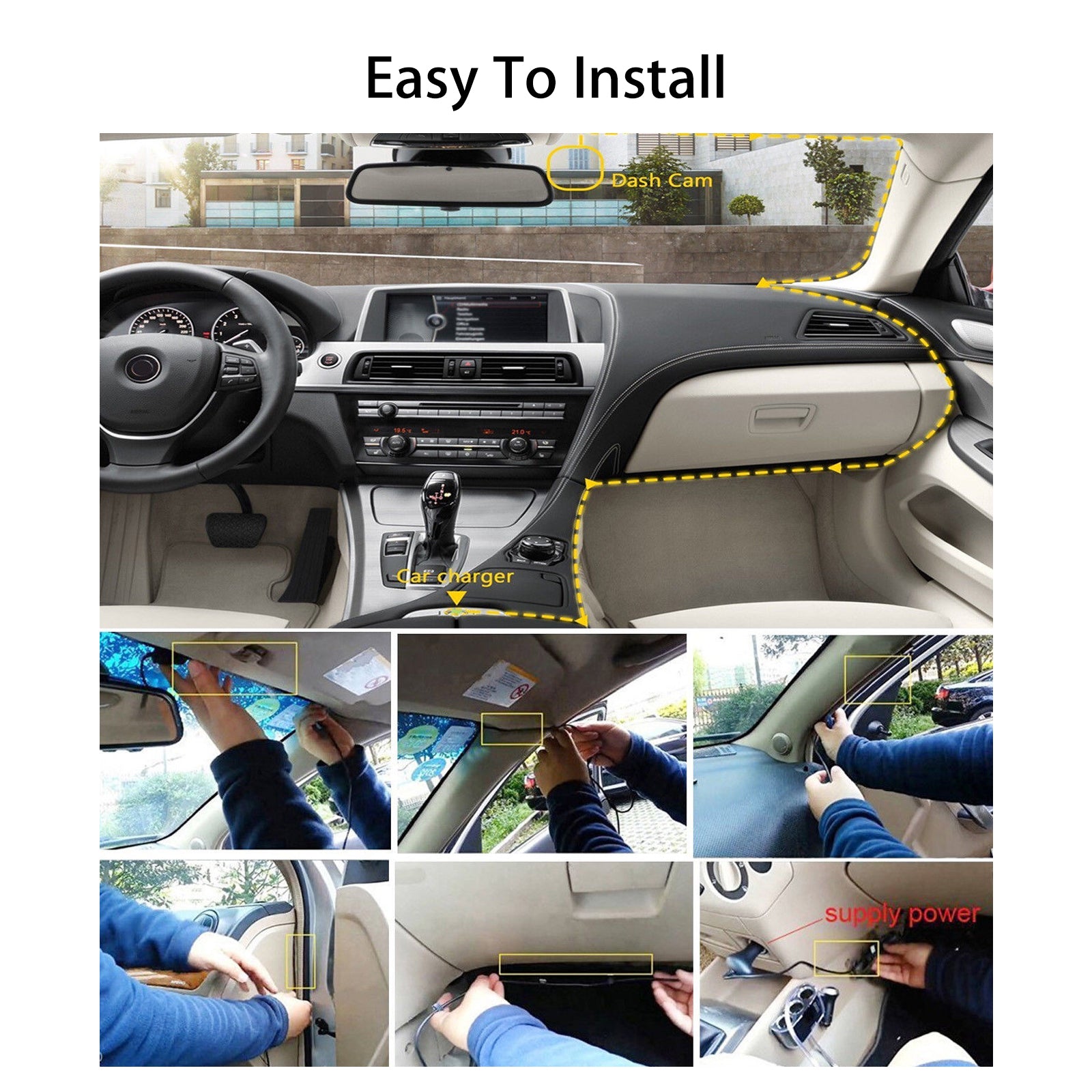 4"/4.5" IPS Screen Full HD 1080P DVR Dash Cam, Car Dashboard Camera Video Recorder w/ G-sensor