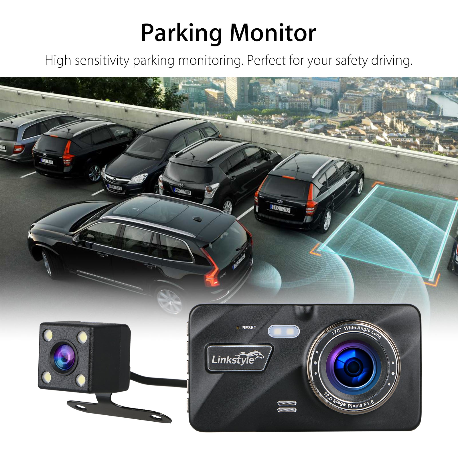4"/4.5" IPS Screen Full HD 1080P DVR Dash Cam, Car Dashboard Camera Video Recorder w/ G-sensor