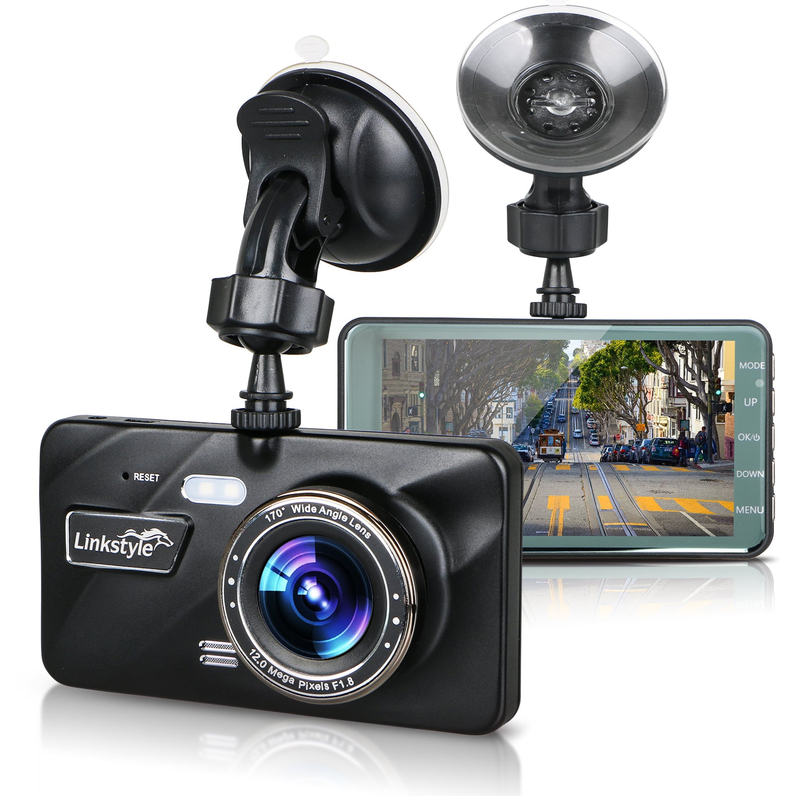 4"/4.5" IPS Screen Full HD 1080P DVR Dash Cam, Car Dashboard Camera Video Recorder w/ G-sensor